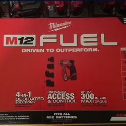 Milwaukee M12 FUEL 12V 4-in-1 Installation 3/8 in. Drill Driver Kit