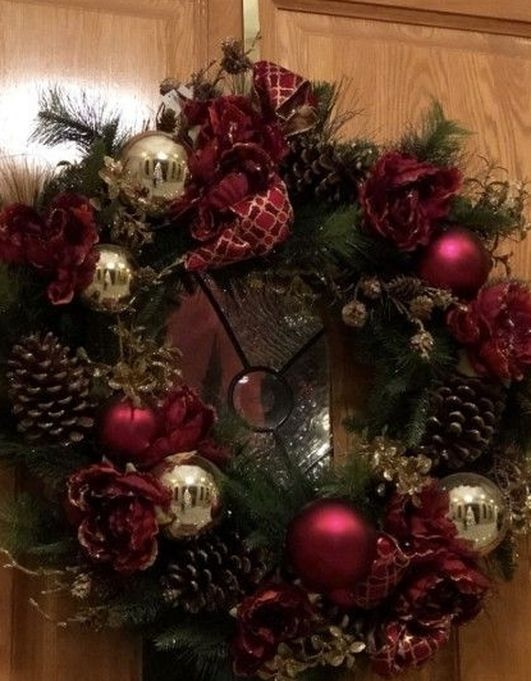 Brand New Christmas Wreath 36" With Fancy Decoration