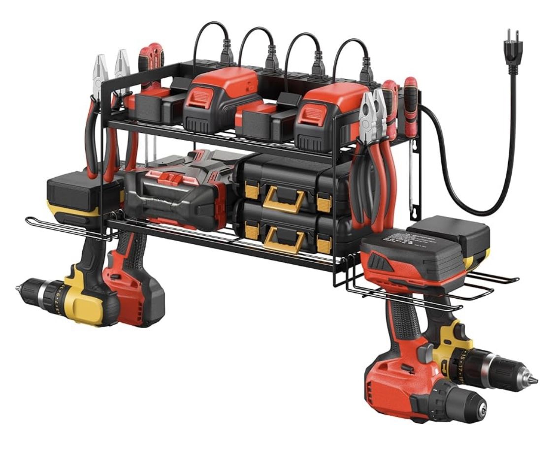 DRILL RACK ORGANIZER  WITH CONNECTION ELECTRIC FOR CHARGE 