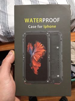 Metal IPhone 6s Plus case/waterproof and wrist strap