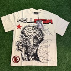Hellstar white tee size small