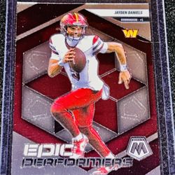 Jayden Daniels Red Epic Performers Mosaic 2025-26