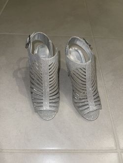 Silver High Heels - Women’s Heels Tacones 