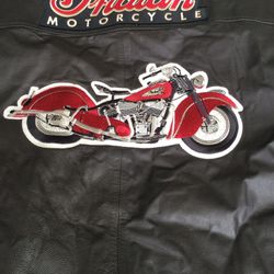 Mens Indian Motorcycle Leather Jacket 2xl