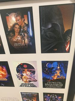 Star Wars Movie Posters Collage Framed Thumbnail