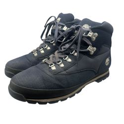 Timberland Euro Hiker Hiking Boots Navy Blue/Black A12Iv Men’s Size 12