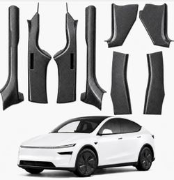 Tesla Model Y 2025-2026 Door Sill Protector Carbon Fiber Complete Set NEW