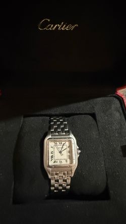 Cartier panthere vintage watch stainless steel medium size 27mm 1990’s