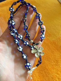 Blue glass beads Fashion jewelry