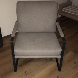 Gray Modern Armchair
