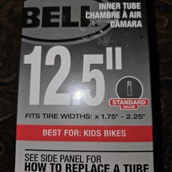 Bell Standard Valve 12.5" x 1.75-2.25" Bicycle Inner Tubes Kids Bike