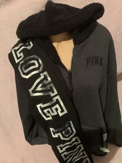 New Victoria’s Secret Pink XLARGE reversible sherpa jacket & leggings set
