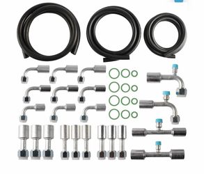 🔥 25PCS Air Conditioning Hose & Fitting Kit