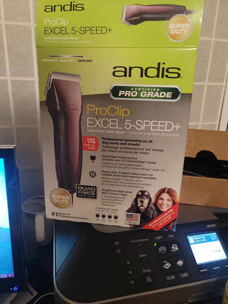 NEW ANDIS 5-SPEED DOG CLIPPER