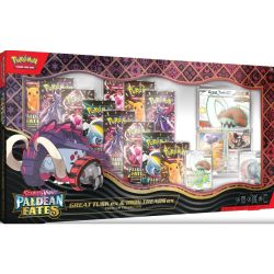 Pokemon Paldean Fates Great Tusk ex & Iron Treads ex Premium Collection Box
