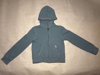 Abercrombie Kids Full Zip Hoodie Sweatshirt Slate Blue Size 7/8 S Unisex