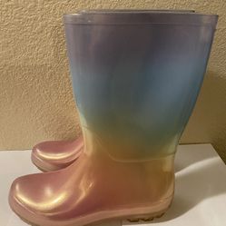 Cat And Jack Girls Rain Boors Size 6 