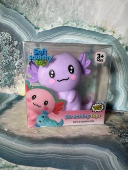 Purple Crunchy Axolotl Squishy – With Box