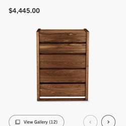 Modern Dresser - 5 drawer - Walnut 