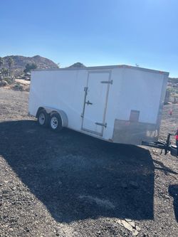 ENCLOSED TRAILERS, 18’ X 7’ TITLE IN HAND