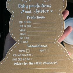 Bear Baby Shower Game