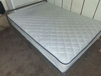 Kia full size bed frame and mattress