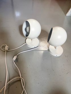 Pair of white wall sconces