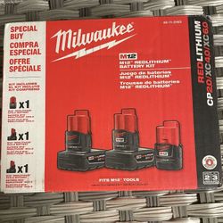 Milwaukee M12 Batteries 2.0, 4.0, And 6.0