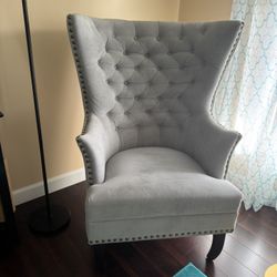 2 Accent Wingback Armchairs 