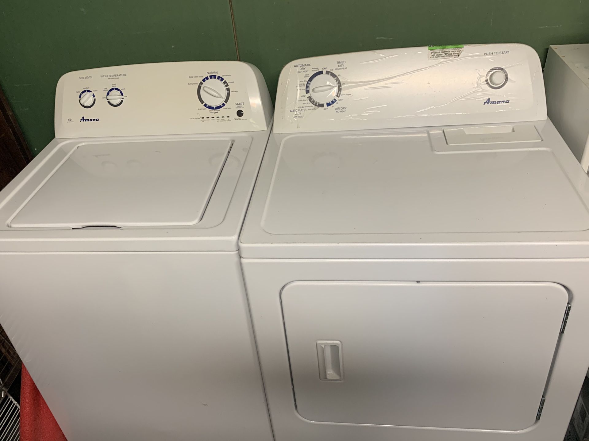 Amana Washer and Dryer 2 for 1 like NEW