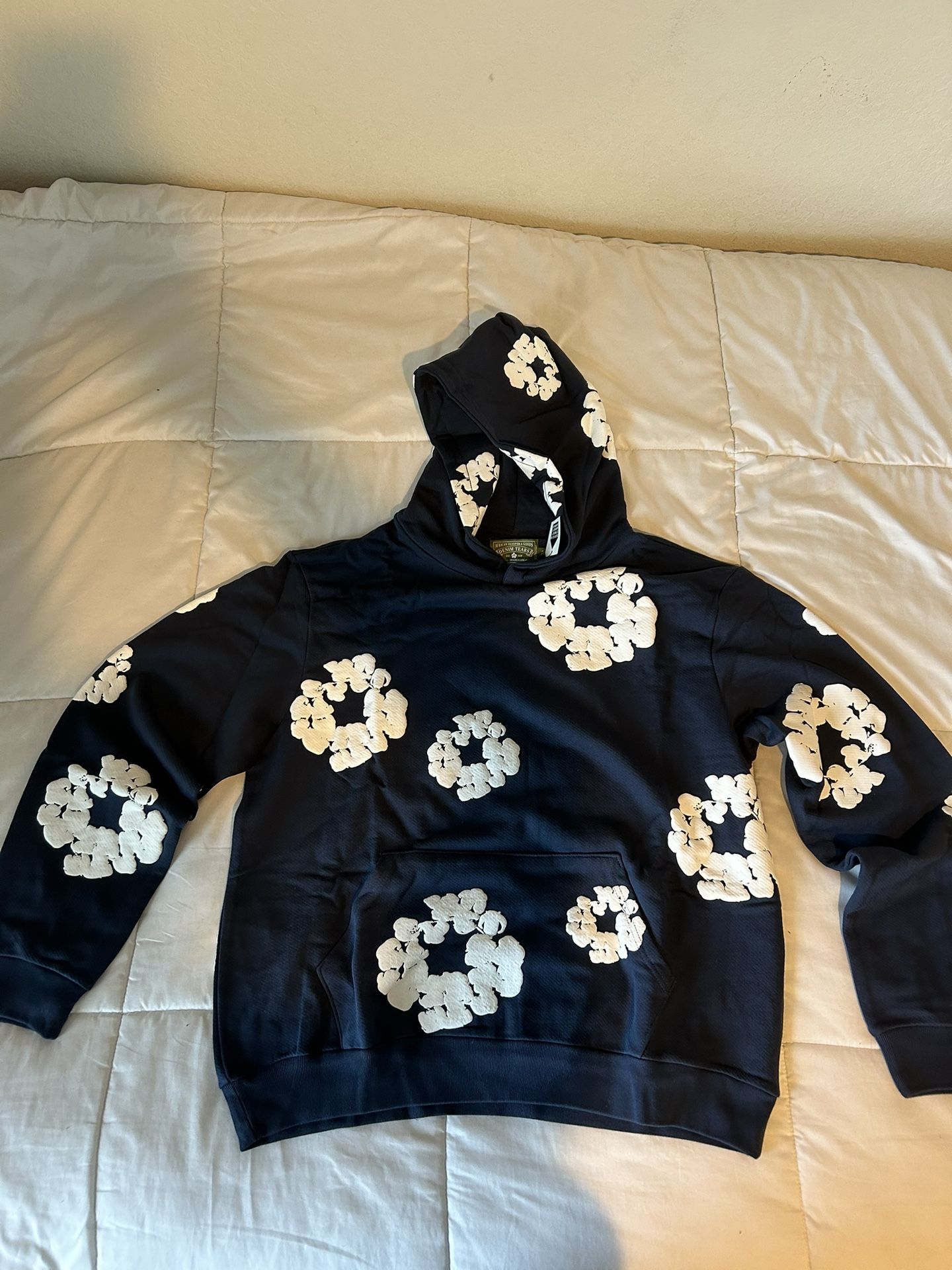 Send Best Offer! Denim Tears Navy Blue Hoodie