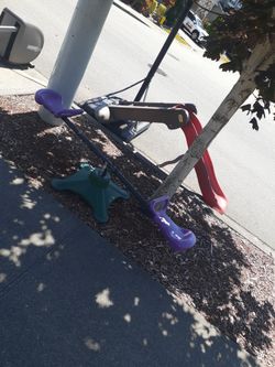 Kids Slide And Seasaw