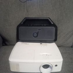 Projector, Screen And Speaker