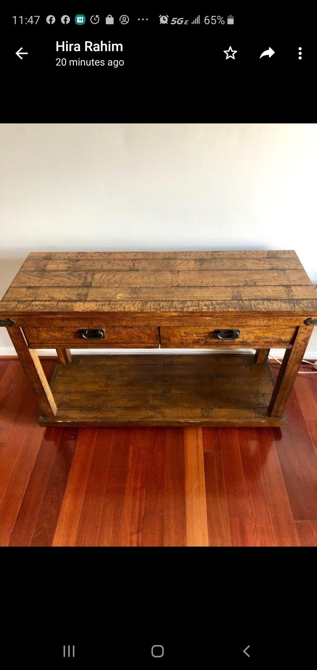 Haverty's Console table