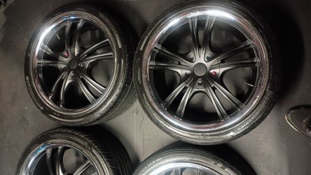 18 inch rims and tires (4 lug universal)