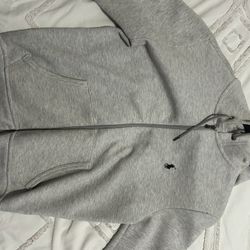 Gray Polo zip up