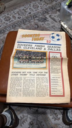 San Diego Sockets game program 1992