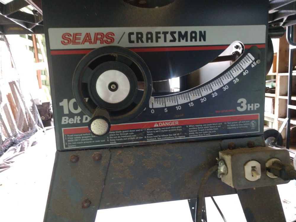 Sears/Craftsman table saw