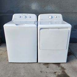 "HOTPOINT" RECENT MODEL TOPLOADER MATCHING SET WASHER & ELECTRIC DRYER ULTRA KING SIZE CAPACITY 90 DAYS OF WARRANTY & DELIVER & INSTALLATION FREE