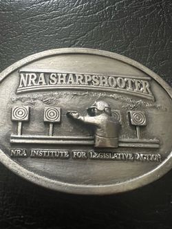 NRA Sharpshooter Belt Buckle- are you a good shot?