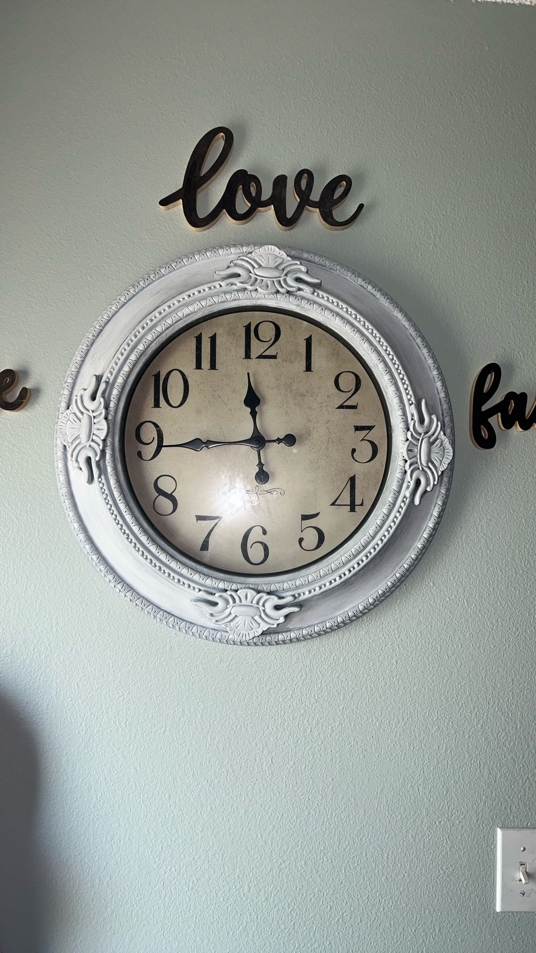 Farmhouse Clock $40