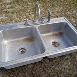 Stainless Steel Double Sink 