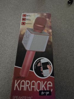 Karaoke bluetooth microphone use with app
