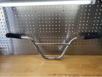 SE Bikes Quadangle 29er OEM Chrome Bars + ODI Grips Take Offs