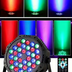 36 RGB LEDs Professional DJ Music Light With Sound Active Remote Control And DMX Connection
