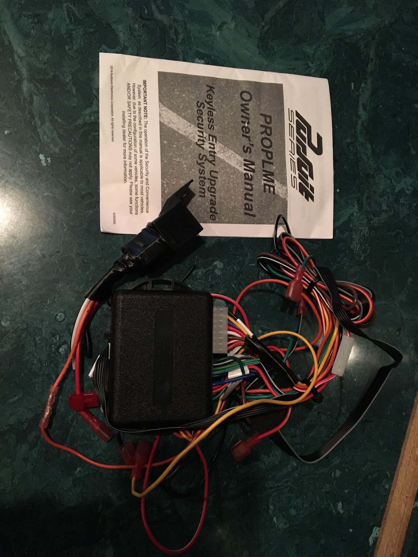 audiovox pursuit PROPLME auto alarm