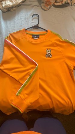 Psycho bunny orange pull over