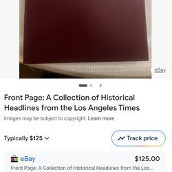 Front page the collection of historical headlines LA times, 1(contact info removed)