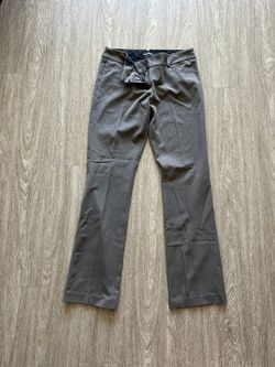 Express Women's Light Beige/Olive Straight Leg Work Pants
