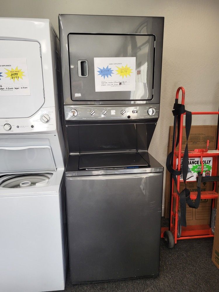 ✨️New Year Sale! Kenmore Washer&Dryer Gas Full Stack-Warranty Included